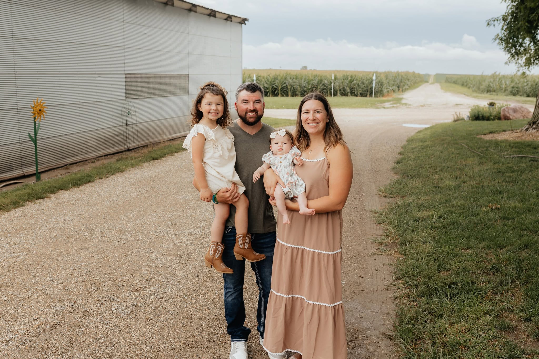 Callie Hormann with her family