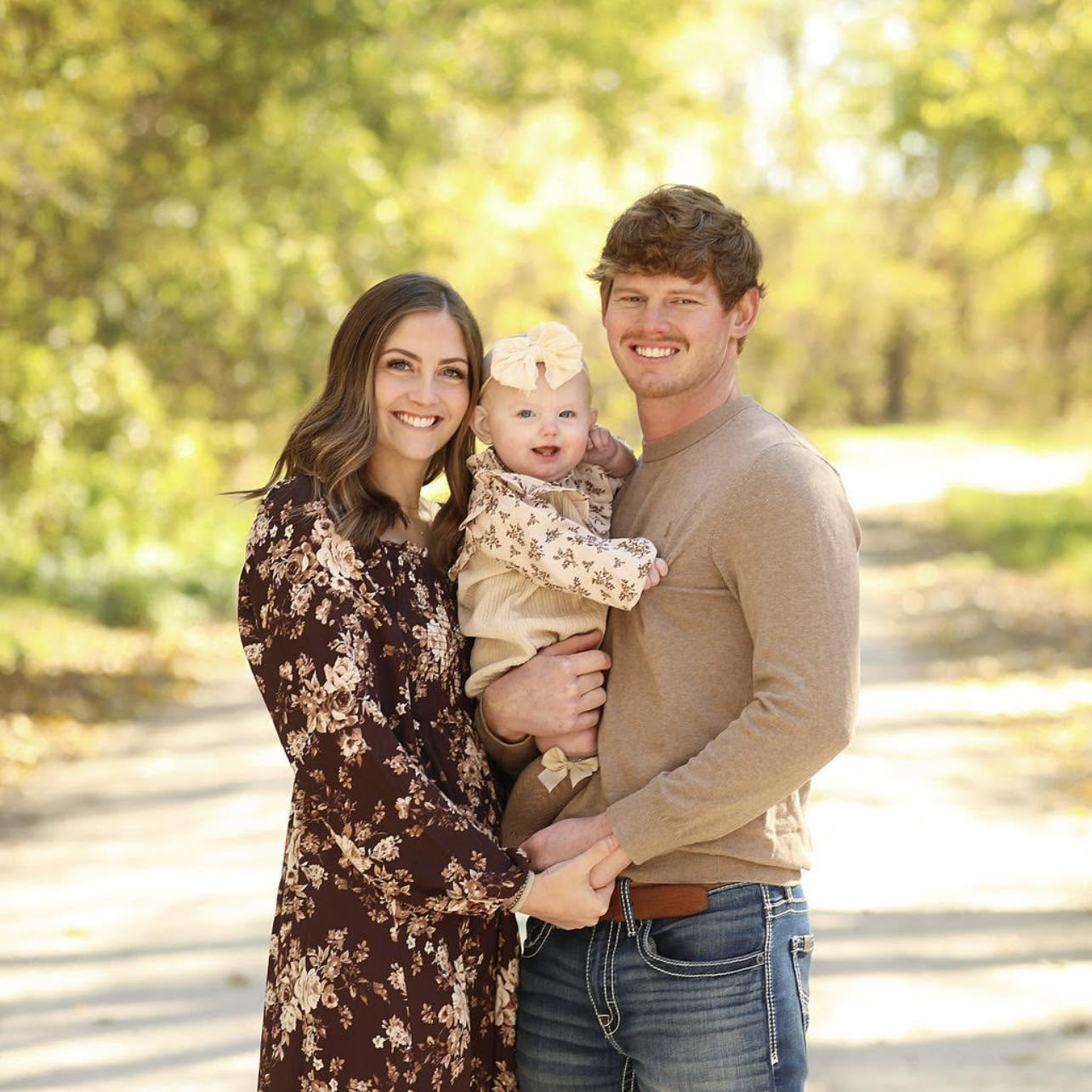 Michaela Buessing with her family